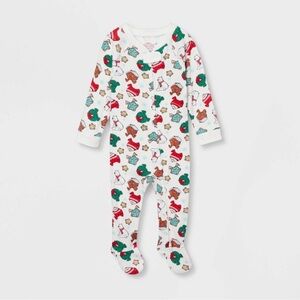 NWT Wondershop Baby Holiday Treats Print Footed Pajama 6-9 M